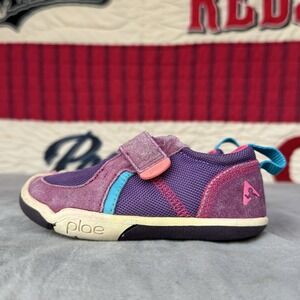 Size 7c - Plae TY Pink Dewberry Baby Toddler‎ Laceless Casual Shoes